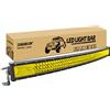 RIGIDON Barra Led Fuoristrada, Curva 42 Pollici 105 cm 540W Barra Luce Led, Led Light Bar Per Auto Camion SUV ATV 4x4 Veicoli, Impermeabile Faretti Fendinebbia, 3000K Giallo Luci di Lavoro