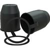Auprotec, tappo di protezione per gancio di traino, con anello di sicurezza, colore nero, 1-2-3