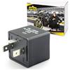 Area1 Relè Frecce Moto Digitale a Carico Indipendente per Frecce LED, Alogene e Lampadine, 12V 0,1-150W, 3 Pin / 3 Poli
