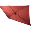 YNJJKA Telo di Ricambio per Ombrellone Rettangolare/Quadrato Copertura 4/6/8 Stecche Baldacchino di Ricambio impermeabile per Terrazzo Esterno(Rosso,Rectangle 2x3.0m)