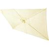 YNJJKA Telo di Ricambio per Ombrellone Rettangolare/Quadrato Copertura 4/6/8 Stecche Baldacchino di Ricambio impermeabile per Terrazzo Esterno(Beige,Rectangle 1.9x1.25m)
