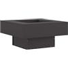 vidaXL Focolare Nero 80 x 80 x 40 cm Acciaio, Moderno braciere Quadrato, Resistente Riscaldamento Esterno per Giardino e terrazza, Stile Contemporaneo per riunioni