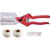 koncy Innestatrice, Attrezzo per Innesto e Taglio da Giardino 2 in 1, Forbici da Innesto Professionali per Giardinaggio Albero da Frutto Vigneto Ramo, Garden Grafting Tool (Color : B)