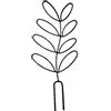 Generic 2 supporti per piante rampicanti, supporto per piante in vaso per esterni, supporto per foglie da giardino, impilabile per piante da arrampicata, colore: nero