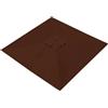 YNJJKA Telo di Ricambio per Ombrellone Rettangolare/Quadrato Copertura 4/6/8 Stecche Baldacchino di Ricambio impermeabile per Terrazzo Esterno(Marrone,Square 2x2m)