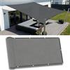 HNYDM Tende da Sole per Esterno 2.5X6M Vela Ombreggiante Impermeabile Rettangolare Telo Ombreggiante occhiellato per Esterno Protezione Raggi UV Balcone Patio Giardino Esterno terrazza - Grigio scuro