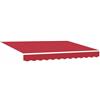 vidaXL Telo di ricambio per tenda da sole Rosso 3 x 2,5 m Poliestere, Tessuto moderno per tende rettangolari, resistente al sole, all'acqua, facile da pulire, perfetto per l'esterno