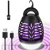 Regevo Lampada Antizanzare da Campeggio con Batteria 2200mAh, Zanzariera Elettrica da Esterno e Interno Impermeabile IP66, 2 in 1 Ammazza Zanzare e Lanterna LED Portatile USB per Giardino, Terrazza, Pesca