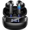 Nerunsa Cuffie Bluetooth 5.4, Auricolari Bluetooth Stereo HiFi, Impermeabili IP7 Cuffie Senza Fili, 48 Ore Cuffiette In Ear con 4 ENC Cancellazione Rumore Mics, Nuovo Auricolari Bluetooth Stereo HiFi