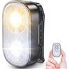Glangeh 500LM Mini Torcia LED Ricaricabile con Clip, 10 Modalità Torcia Senza Mani con Spot e Floodlight, Batteria Longeva e Impermeabile IP65, EDC Torce per Lampada Frontale/Emergenze/Campeggio/Corsa