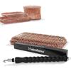 Heimfleiss® Tiralegacci + Legacci ramati 1,0 x 100-160 mm (250 pezzi) - Set di legacci di alta qualità & tiralegacci per chiusura sacchi - Tendi legacci Legacci occhiellati