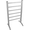 Dirt Devil Scaldasalviette elettrico - Portasciugamani radiatore - autoportante o montato a parete - Scaldasalviette con 6 aste - per vestiti e asciugamani - Alluminio - Grigio