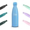Mulbijeo Borraccia Termica 500ML, Senza BPA, Borraccia, Acciaio Inossidabile 18/8, Bottiglia Termica A Prova di Perdite, Bottiglia Acciaio Inox per Scuola, Ufficio e Attività All'aperto, Azzurro Cielo