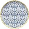 Tognana Thesis Selinute, piatto edge 27 cm, porcellana, blu, Made in Italy