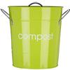 PREMIER Housewares 0510021 Compostiera in Acciaio Zincato, Verde