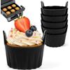 Romon 6 pezzi pirottini per friggitrice ad aria, riutilizzabili stampi per friggitrice ad aria antiaderenti, stampi muffin per dolci, uova, budini