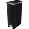 EKO Hana Pattumiera da Cucina 30 L con Pedale, Nera