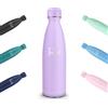 Mulbijeo Borraccia Termica 500ML, Senza BPA, Borraccia, Acciaio Inossidabile 18/8, Bottiglia Termica A Prova di Perdite, Bottiglia Acciaio Inox per Scuola, Ufficio e Attività All'aperto, Viola Chiaro