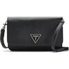 GUESS Noelle II Crossbody Flap Organizer, Tracolla Donna, Nero, Taglia Unica