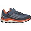 adidas Unisex - Bambini Terrex Disney Agravic Flow Trail Running Shoe, Wonder Steel/Grey/Semi Impact Orange, 37 1/3 EU