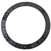 CHICHIYANG Lunetta angolata in ceramica da 38 mm con inserto in ceramica per orologi Seiko SKX007 SKX009 Series, Nero
