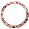 CHICHIYANG Lunetta angolata in ceramica da 38 mm con inserto in ceramica per orologi Seiko SKX007 SKX009 Series, Oro rosa, Moderno