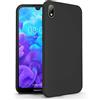 N NEWTOP Cover Compatibile per Huawei Y5 2019, Custodia TPU Soft Gel Silicone Ultra Slim Sottile Flessibile Case Posteriore Protettiva (Nero)
