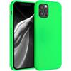 kwmobile Custodia Compatibile con Apple iPhone 12 / iPhone 12 Pro Cover - Back Case per Smartphone in Silicone TPU - Protezione Gommata - verde fluorescente