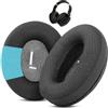 TaiZiChangQin Cuscinetti auricolari di ricambio compatibili con cuffie Cowin E8 in memory foam e tessuto, colore nero