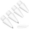 flintronic Punta per Apple Pencil, 4 Pezzi Punte Tips, Alta Sensibilità Punte, Punta Ricambio Accessori, per Apple Pencil 1a e 2a Generazione, Compatibile con Apple Pencil Punta (Bianco *4)