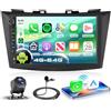 VECHTEL 4G+64G Autoradio Android 15 per Suzuki Swift 2011-2017 Suzuki Ertiga 2012-2017, 9'' InCell HD Schermo Tactile co Manopola Rotante Carplay Android Auto GPS 5G Wi-Fi USB Bluetooth FM RDS Camera