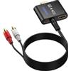 CAMWAY Estrattore Audio HDMI,Adattatore da HDMI a 3,5 mm con Cavo da 3,5 mm a 2 RCA Maschio, Supporta Audio Stereo PCM 2.0, Convertitore Audio per Fire TV Stick Sistema Stereo Cuffie Senza Fili