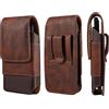 ZXYJMXN Marsupio verticale per Samsung Galaxy S25 Ultra, S24 S23 S22 S21 S20 Ultra, da 7,2, piccola clip per cintura in pelle, per Huawei Mate 40 Lite, Mate 20X