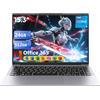 Brhona Computer portatile 15,3 Core i5 (fino a 3,6 GHz), Win 11 pro24 GB RAM/512 GB SSD, PC portatile, schermo 1920 x 1200 100% sRGB con HDMI e USB-A, autonomia prolungata, Office Suite Incluso