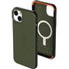Urban Armor Gear UAG Custodia Civilian compatibile Apple iPhone 14 Plus [Compatibile ricarica wireless/ricarica magnetica, custodia mobile resistente agli urti, bordo rialzato] Verde oliva