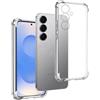 REY Cover in Gel TPU Anti-Shock per Samsung Galaxy S25, Morbido Silicone Custodie Protettivo Case, Anti-Scratch, Protettiva Sottile Back Cover
