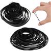 QfwdfcTrenz 100 cinghie in gomma per registratore, accessori per la manutenzione della macchina, 40-135 mm, nastro di ricambio per DVD e CD, 50 pezzi da 1 mm di larghezza e 50 pezzi da 4 mm di larghezza