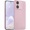 LEHEHE Custodia Silicone per Realme Note 60 / C61 / Note 60X, Cover Soft Touch Tinta Unita Guscio Sottile Antiurto Bumper Antigraffio con Protezione Fotocamera-Rosa chiaro