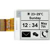 Waveshare 1.54 pollici E-Paper Raw Display Panel V2 200 x 200 Resolution 3.3V E-Ink Electronic Paper Screen Without PCB with Embedded Controller Support Partial Refresh