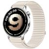 GIOPUEY Cinturini Compatibile con OnePlus Watch Lite, Nylon Traspirante Sport Loop Cinturino in Morbido Nylon Intrecciato Strap Band - Beige