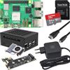 smart-home-komponente Raspberry Pi 5 8GB PCIe M.2 NVMe - Kit | Alloggiamento in metallo | Cooler attivo | Scheda M.2 NVMe SSD PCIe | Alimentatore USB-C 27W | Ultra 64GB | Cavo Micro HDMI 4K | Ideale per Home
