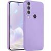 LEHEHE Custodia Silicone per Huawei P30 Lite/nova 4e / Honor 20S, Cover Soft Touch Tinta Unita Guscio Sottile Antiurto Bumper Antigraffio con Protezione Fotocamera-Viola chiaro