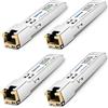QINIYEK [4 Pack] 10Gb SFP+ RJ45 Ethernet Modulo Supporto 10G/5/2,5/1,25G - 10GBase-T SFP+ Transceiver Compatibile per Cisco SFP-10G-T-S, Ubiquiti UF-RJ45-10G, Netgear, Mikrotik S+RJ10, TP-Link e altro, 30m