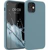 kwmobile Custodia Compatibile con Apple iPhone 12 / iPhone 12 Pro Cover - Back Case per Smartphone in Silicone TPU - Protezione Gommata - artic night