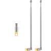 CHUNCHEN 2 Pezzi Antenna Radio FM AM Telescopica 3 Sezioni 42.2CM/16.61Pollici Antenna Telescopica Portatile di Ricambio per Radio per TV Radio AM FM Ricevitore Stereo
