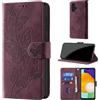 CaseGla Cover per Samsung Galaxy A13 4G/5G/A04S, Borgogna | Blocco RFID, Portafoglio Pelle PU, Flip Libro, Porta Carte, Magnetica Libretto, Antiurto Protezione Completa