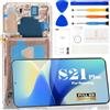 SRJTEK Incell - Schermo LCD di ricambio per Samsung Galaxy S21 + 5G per Galaxy S21 Plus 5g Display LCD SM-G996B SM-G996U Digitizer Touch Screen Assembly Parte di riparazione con telaio (oro fantasma)