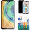 SRJTEK Kit di riparazione originale per schermo LCD Samsung Galaxy A03S A037A, A037W, A037G, versione da 162 mm (non adatto per A037U, A037F, A037M) (LCD nero con cornice)