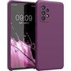 kwmobile Cover per Samsung Galaxy A52 / A52 5G / A52s 5G Custodia - Back Case per Smartphone in Silicone TPU - Protezione Gommata - viola magenta