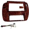 MASHRGX Mascherina Autoradio Da 9 Pollici Per Nissan Per Patrol Y61 1997-2006 Pannello 2 DIN Per Unità Principale Installazione Su Cornice Cruscotto Pannello stereo(LHD Wood grain cable)